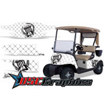 EZ GO 1996-2010 GOLF Cart White Reloaded Graphic Kit - DSC-DSC-456465465-QL