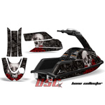 Graphic Wrap Kit Round Nose Stand Up Jet Ski Superjet Yamaha Bone Collector Black - DSC-696465469-BC