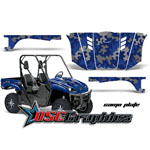 Yamaha Banshee Side X Side Blue Camo Plate Graphic Sticker Kit Fits Rhino 450 2003-2006