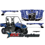 2003-2006 Yamaha Banshee Rhino 450 Side X Side Blue Reaper Graphic Sticker Kit