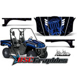 Yamaha Banshee Rhino 450 2003-2006 Side X Side Blue Reloaded Graphic Sticker Kit