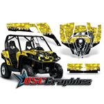 CanAm BPR Commander 1000 2011 Side X Side Yellow Reaper Vinyl Graphics Kit