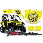 CanAm BPR Commander 1000 2011 Side X Side Yellow Reloaded Vinyl Graphics Kit