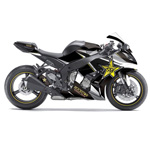 Kawasaki Streetbike Yellow Rockstar Complete Graphic Kit Fits Ninja 650 2009-2011 - FE-16-15112-RS