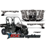 Side X Side Grey Reaper Graphic Sticker Kit Fits Rhino 450 2003-2006