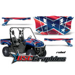 Yamaha Banshee Side X Side Rebel Graphic Sticker Kit Fits Yamaha Banshee Rhino 450 2003-2006