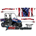 Yamaha Banshee Side X Side Stars And Stripes Graphic Sticker Kit Fits Rhino 450 2003-2006