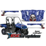 2003-2006 Yamaha Banshee Rhino 450 Side X Side Blue Bone Collector Graphic Sticker Kit