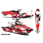 Wave Blaster Yamaha Street Star Red Jet Ski Graphic Wrap Kit 1993-1996