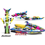 Yamaha Wave Raider Flash Back Jet Ski Graphic Wrap Kit 1994-1996