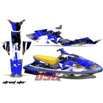 Wave Raider Yamaha Street Star Blue Jet Ski Graphic Wrap Kit 1994-1996