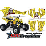 Can Am DS450 2008-2011 ATV Yellow Bone Collector Vinyl Kit