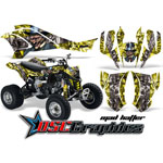 2008-2011 Can Am DS450 ATV Yellow Mad Hatter Vinyl Kit