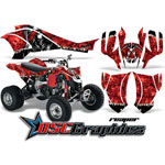 2008-2011 Can Am DS450 ATV Red Reaper Vinyl Kit