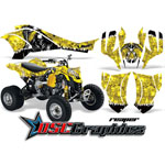 ATV Can Am DS450 2008-2011 Yellow Reaper Vinyl Kit